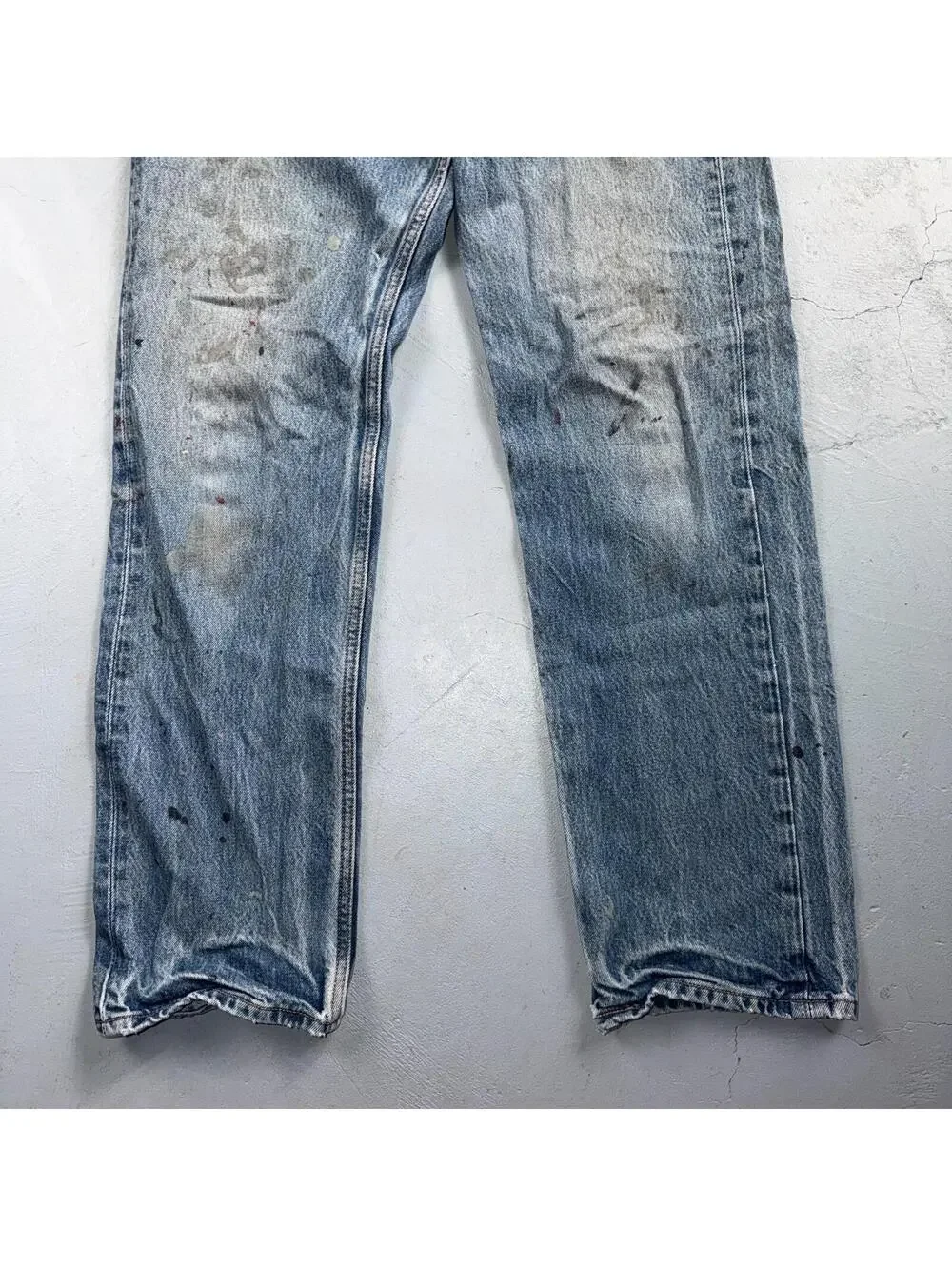 Levis 501 Vintage Y2K Mexico Straight Leg Jeans 35x34 90s Light Wash Act 32x29